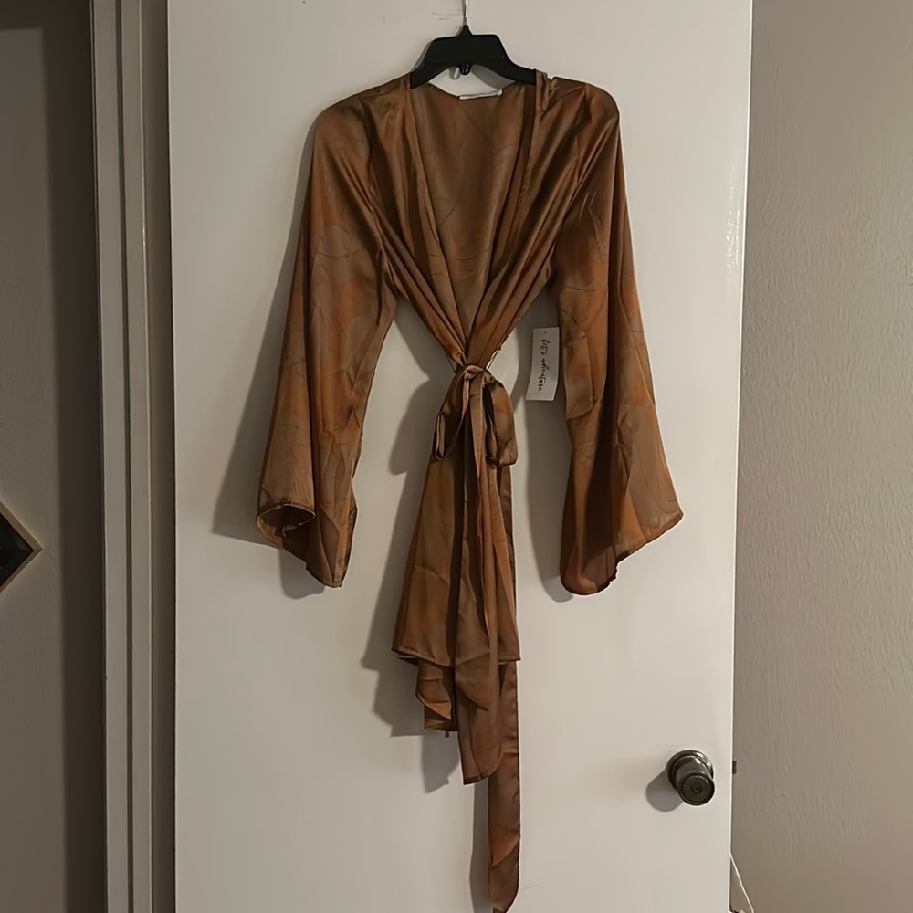 12th Tribe Wrap Mini Dress